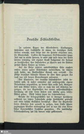 Deutsche Schlachtfelder