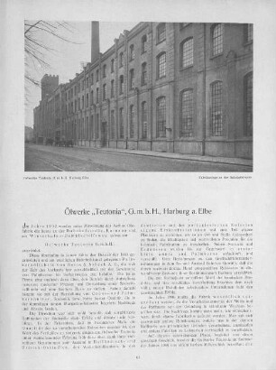 Ölwerke "Teutonia", G.m.b.H., Harburg a. Elbe
