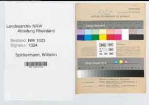 Entnazifizierung Wilhelm Spickermann , geb. 16.10.1891 (Malermeister)