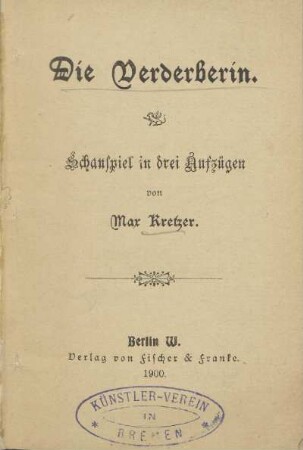 Stempel: Künstler-Verein in Bremen