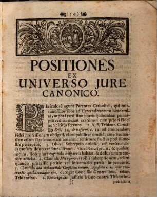 Positiones Canonicæ Ex V. Libris Decretalium Gregorii IX. P.M.