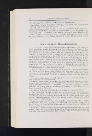 Nebenprodukte der Holzessigherstellung.