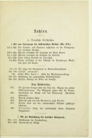 Zahlen