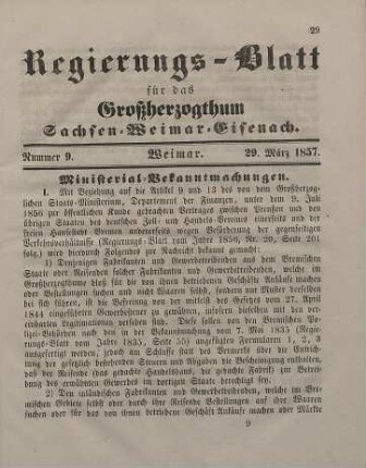 Nr. 9 : 29. März 1857