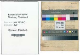Entnazifizierung Elisabeth Ortmann , geb. 14.12.1921 ()