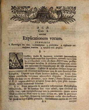 Commentatio Juridica De Bonis Constante Matrimonio Quaesitis : = Von denen Währender Ehe erworbenen Gütern