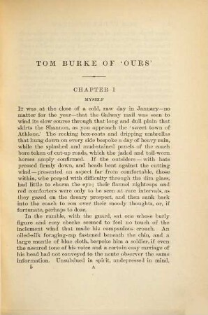 The novels of Charles Lever, 5. Tom Burke of "ours" ; 1