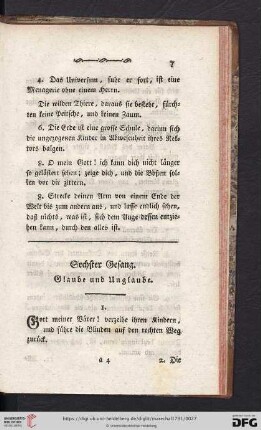 Sechster Gesang