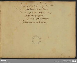 Schreib- und Sprachübungen für August von Sachsen - Mscr.Dresd.J.299