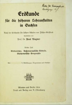 Teil 3: Globuslehre, Außereuropäische Erdteile, Mathematische Geographie