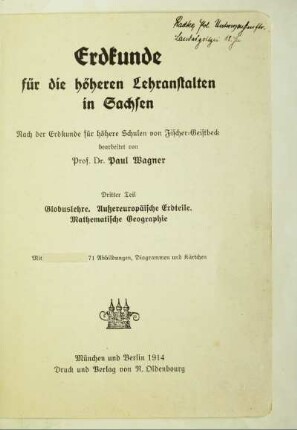 Teil 3: Globuslehre, Außereuropäische Erdteile, Mathematische Geographie