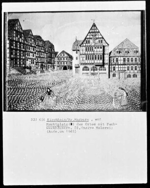 Ansicht von Kirchhain, Marktplatz