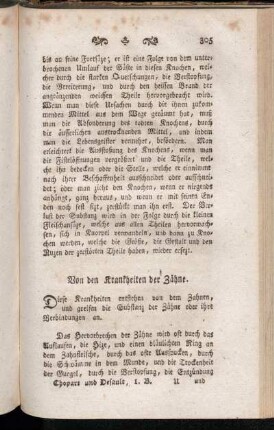 Von den Krankheiten der Zähne. - Von der Verengerung des Mundes.