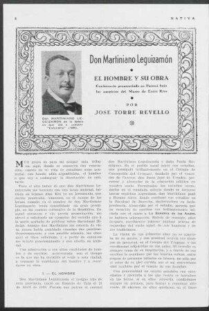 Don Martiniano Leguizamón - El hombre y su obra