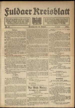 Ausgabe vom Dienstag, den 30. Januar 1917.