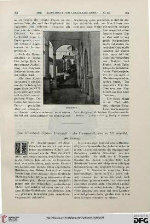 Eine Silberbüste Kölner Herkunft in der Gymnasialkirche zu Münstereifel