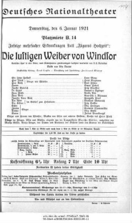 Die lustigen Weiber von Windsor