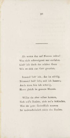 Als wenn das auf Namen ruhte! ...