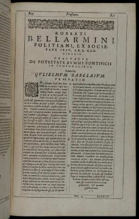 Tractatus De Potestate Summi Pontificis In Temporalibus.