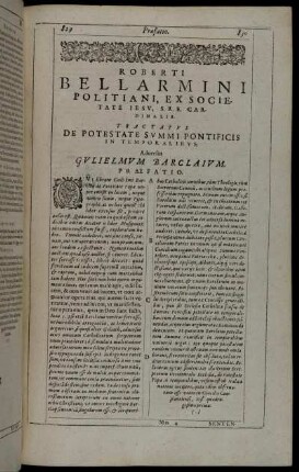 Tractatus De Potestate Summi Pontificis In Temporalibus.
