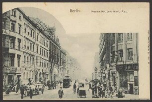 Ansichtskarte Blick auf die Oranienstraße beim Moritzplatz [3/3]