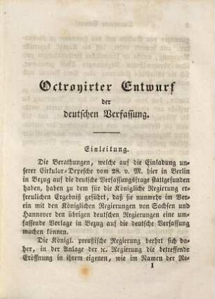 Parlamentarisches Taschenbuch : enthaltend die Verfassungen von ..., 5. Enthaltend die Verfassung des Freistaats Hamburg nebst Wahlgesetz, das Staatsgrundgesetz für die Fürstenthümer Waldeck und Pyrmont nebst Wahlgesetz, das Staatsgrundgesetz für das Königreich Dänemark, den oktroyirten preußischen Entwurf der deutschen Verfassung nebst Wahlgesetz und Entwurf eines provisorischen Schiedsgerichts, den hannoverischen Entwurf nebst Denkschrift zur Verfassung des deutschen Reichs, das preußische oktroyirte Gesetz, das freie Vereins- und Versammlungsrecht betreffend, nebst Preßgesetz