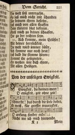 221-226, Von der unseligen Ewigkeit