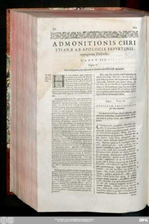 Admonitionis Christianae Ab Apologia Erfurtensi oppugnatae Defensio.