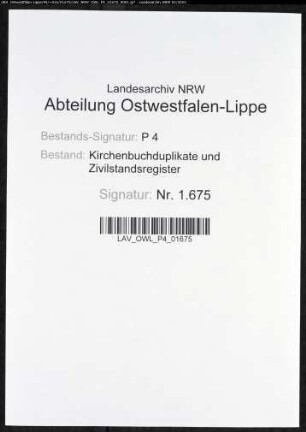 Kirchenbuchduplikat der katholischen Gemeinde Esbeck (GHT 1835-1837). (Gemeinde: Esbeck, katholische Gemeinde)