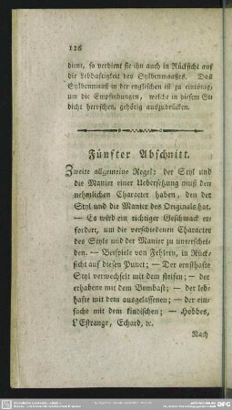 Fünfter Abschnitt. Zweite allgemeine Regel