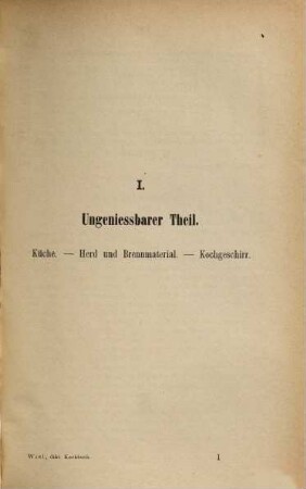 Diätetisches Kochbuch mit besonderer Rücksicht auf den Tisch für Magenkranke