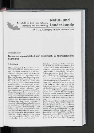 Nr. 4-6, 124. Jahrgang, April-Juni 2017