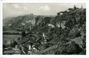 Dornburg. Blick auf Dornburg