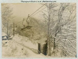 Foto der Transportbahn auf der Kuppe des "Kleinen Belchens"