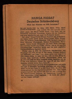 Nanga Parbat Deutscher Schicksalsberg