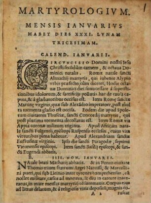 Martyrologium Venerabilis Bedae Presbyteri