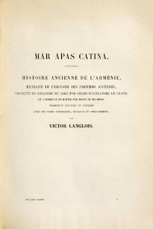 Fragmenta historicorum Graecorum : Apollodori bibliotheca cum fragmentis. 5,2, Historicorum Graecorum et Syriorum reliquiae in Armeniorum scriptis servatae