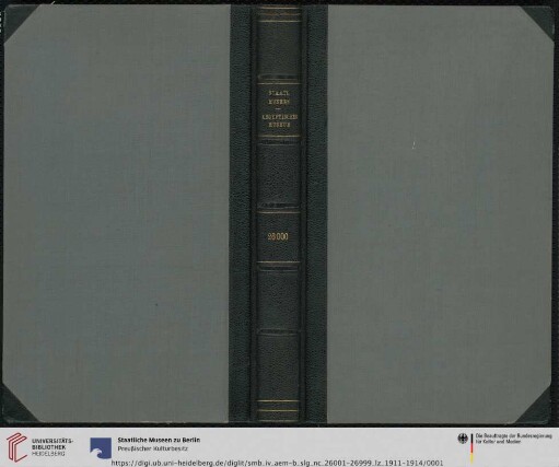 [Band 30]: Erwerbungsbücher des Ägyptischen Museums und der Papyrussammlung: Staatl. Museen Aegyptisches Museum 26000