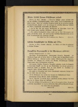 Französische Gegenangriffe in der Champagne gescheitert.