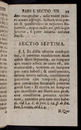 39-46, Sectio Septima
