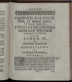 Liber VI, de affectibus ventriculi