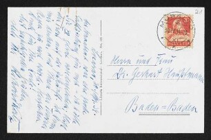 Brief von Richard Katz an Gerhart Hauptmann und Margarete Hauptmann