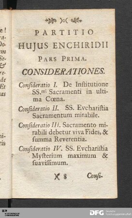 Partitio Huius Enchiridii