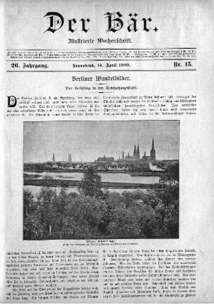 Sonnabend, 14. April 1900 Nr, 15