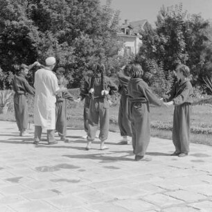 Gymnastikgruppe im Kindersanatorium in Bankja