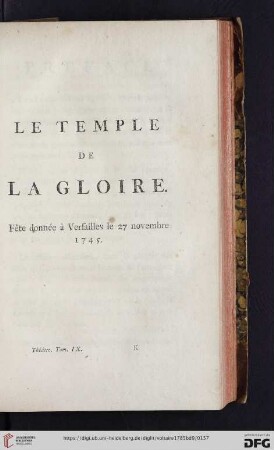 Le temple de la gloire