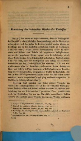 Ermittelung des technischen Werthes der Kartoffeln