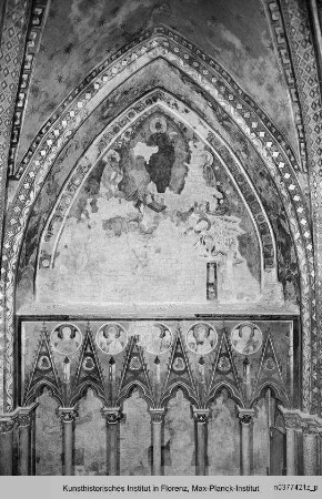Gewölbedekoration : Ostlünette: Verklärung Christi