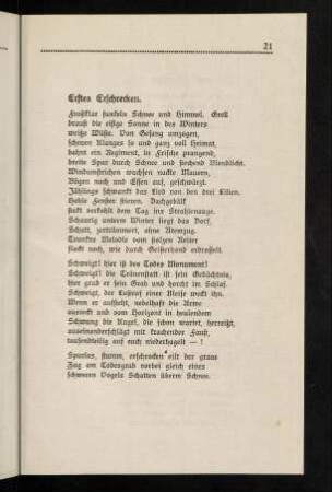21-39, Erstes Erschrecken - Kleine Melodie