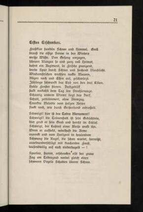 21-39, Erstes Erschrecken - Kleine Melodie